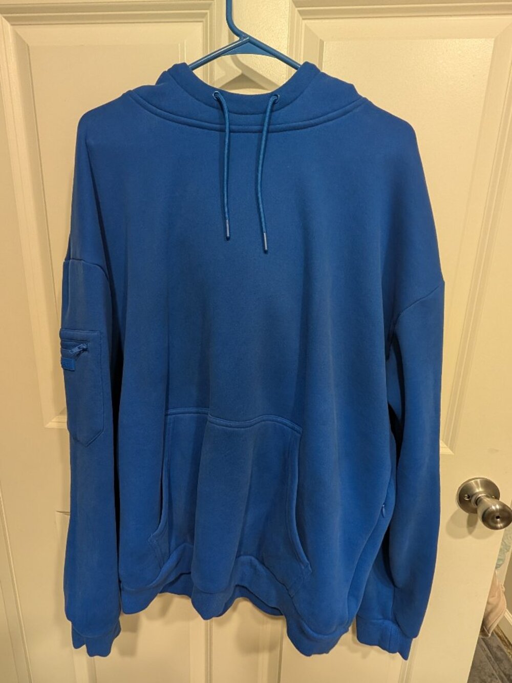 Ultra-Comfort Royal Blue Travel Hoodie (Size 1XL)